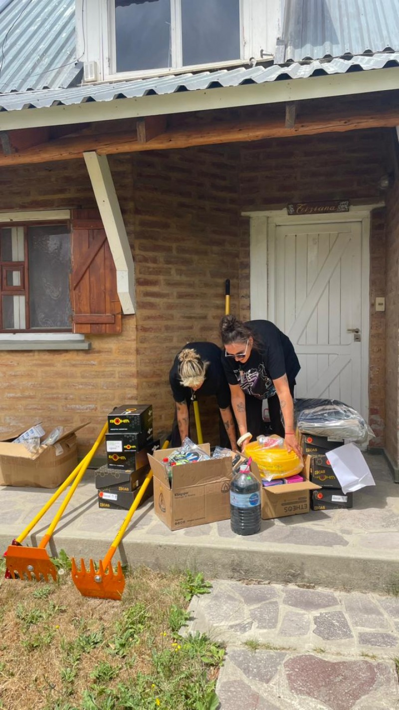 In�s y su misi�n solidaria frente a los incendios patag�nicos